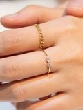  14K Heart Ribbon Ring 