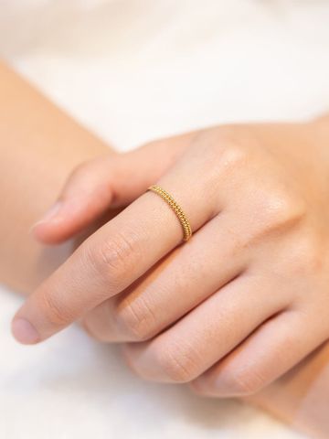  14K Golden Dew Drop Ring 