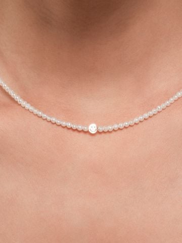  14K Freshwater Pearl Smile Necklace 