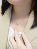  14K Dainty Ribbon Necklace 