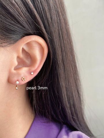  14K Pearl C type piercing (4 size) 