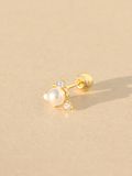  14K Snow Pearl Cubic Piercing 