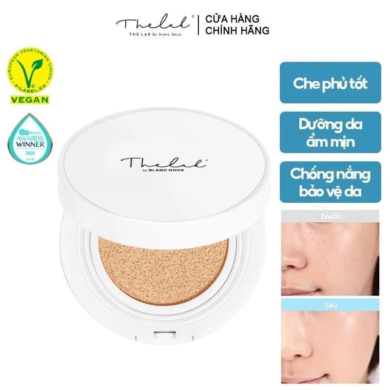  THE LAB Phấn nước Oligo Hyaluronic Acid Healthy Cream Cushion 12G 