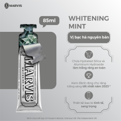  Kem đánh răng Marvis Whitening Mint 85ml 
