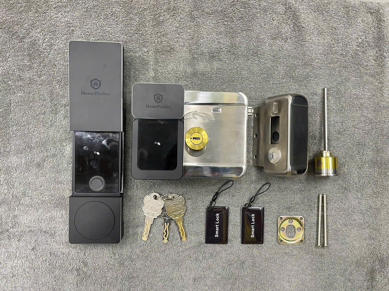  Khoá cổng Pin 02 vân tay  app TTLOCK ( P33- TTLOCK) 