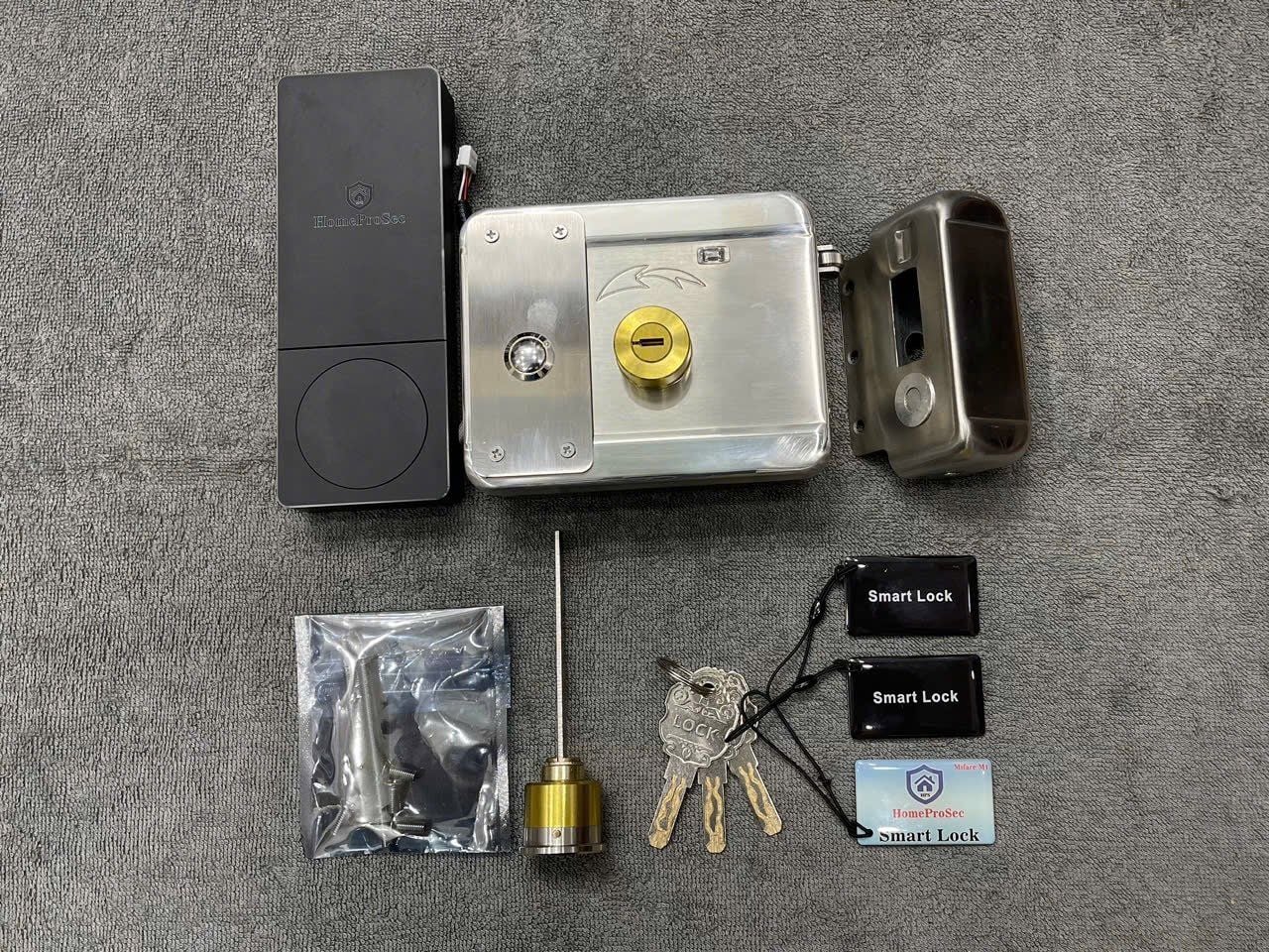  Khoá cổng Pin 02 vân tay  app TTLOCK ( P33- TTLOCK) 