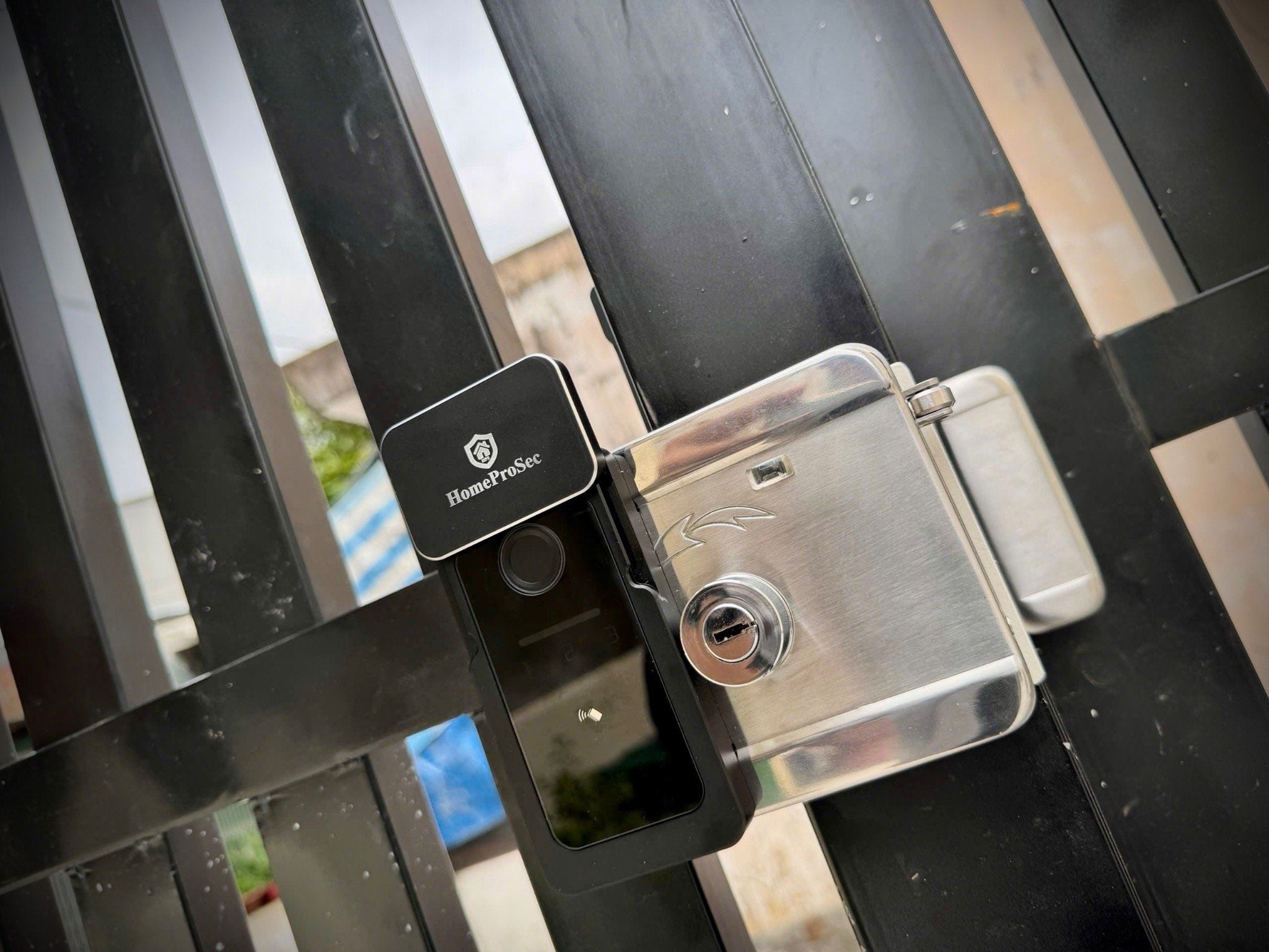  Khoá cổng Pin 02 vân tay  app TTLOCK ( P33- TTLOCK) 