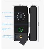  Khóa vân tay cửa kính- APP G110 (Tuya) 