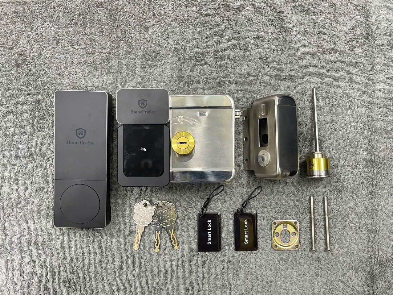  Khoá cổng Pin 02 vân tay  app TTLOCK ( P33- TTLOCK) 