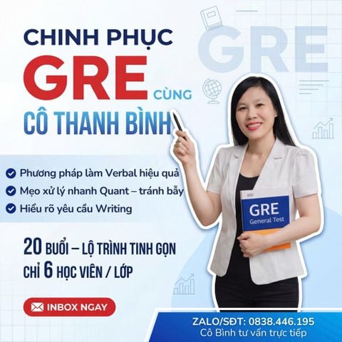 Khóa học GRE Comprehensive