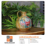  CA SỮA VẼ HOA HỒNG VUỐT TAY 