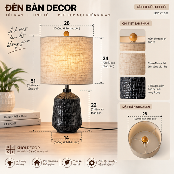  ĐÈN BÌNH DECOR 