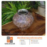  GỐM BỤT VUỐT TAY BE TRẠCH KHẮC HOA QUỲNH 