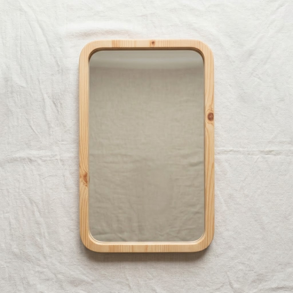  GƯƠNG BO GÓC GỖ THÔNG - 50 x 60 cm 
