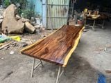  BÀN GỖ ME TÂY N240 x R75-81 x D5 cm 