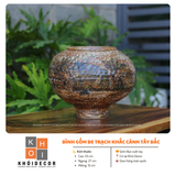  GỐM BỤT VUỐT TAY BE TRẠCH KHẮC CẢNH TÂY BẮC 