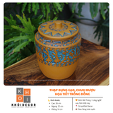  THẠP ĐỰNG GẠO – CHUM RƯỢU HỌA TIẾT TRỐNG ĐỒNG 