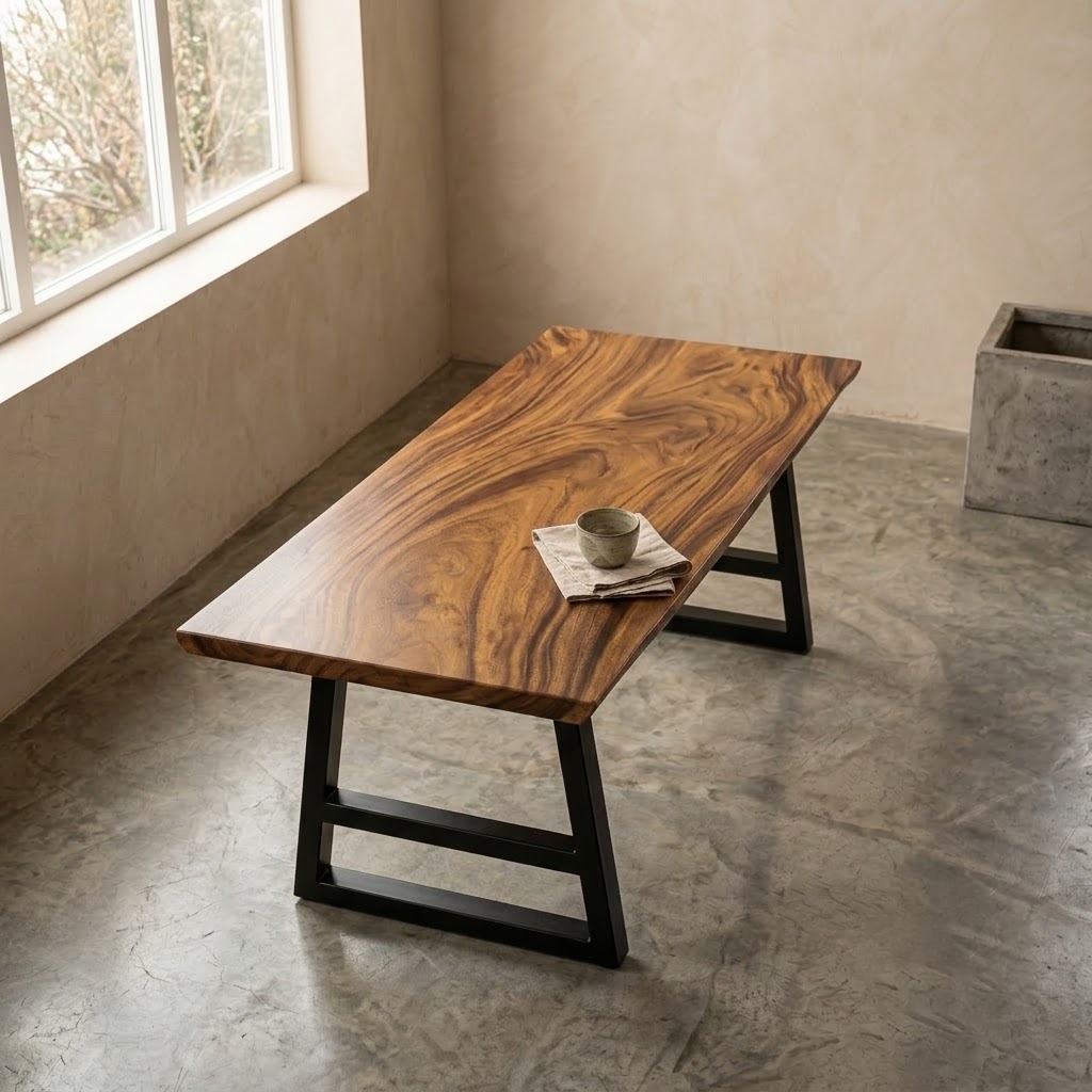  BÀN GỖ ME TÂY 140 x 60 x 3 cm 