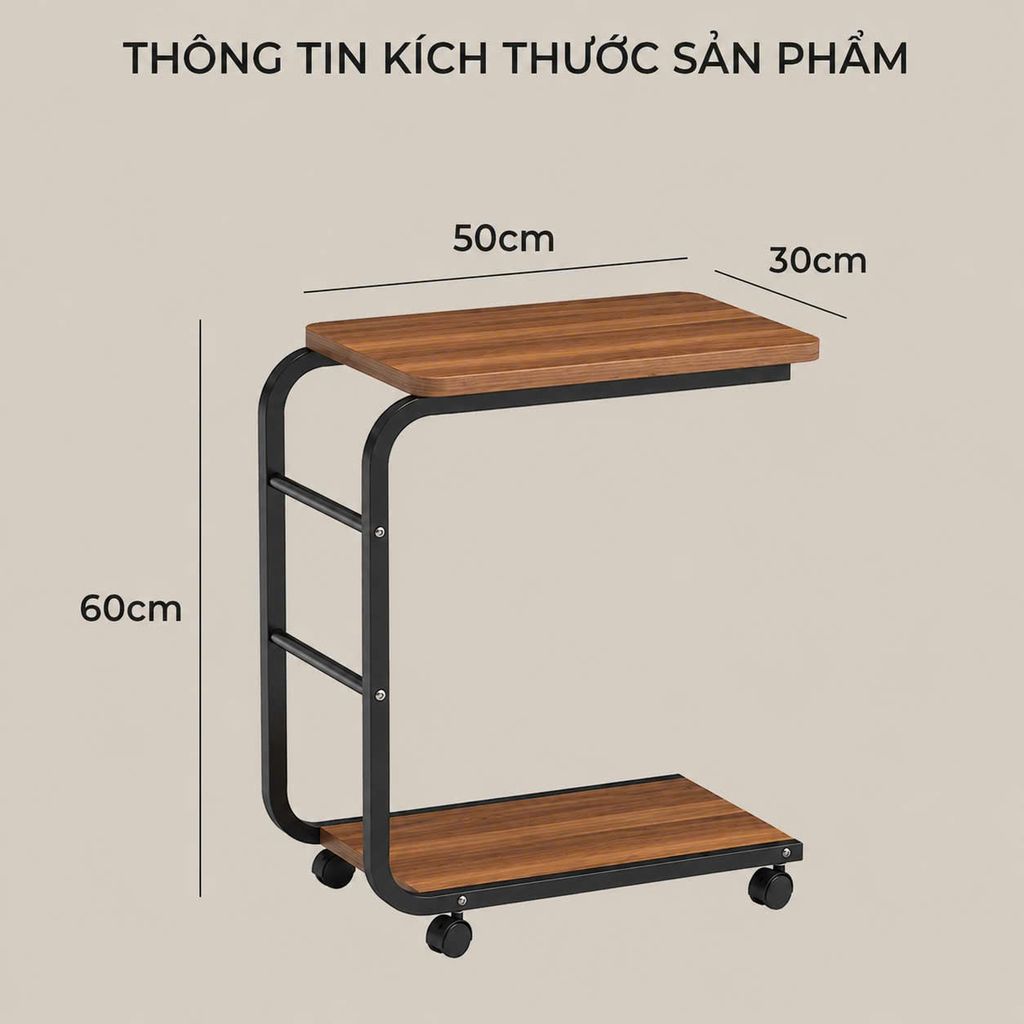  KỆ CHỮ C DI ĐỘNG 