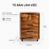  TỦ BÀN LÀM VIỆC C70 x R40 x S50 cm 