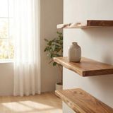  KỆ TREO ÂM TƯỜNG - GỖ ME TÂY 