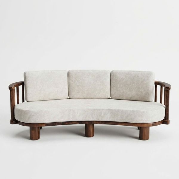  BỘ SOFA GỖ ME TÂY CONG 