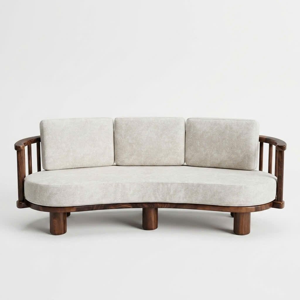  BỘ SOFA GỖ ME TÂY CONG 