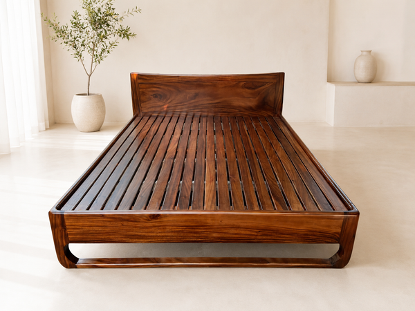 GIƯỜNG GỖ ME TÂY - D200xR160xC40 cm - 001 