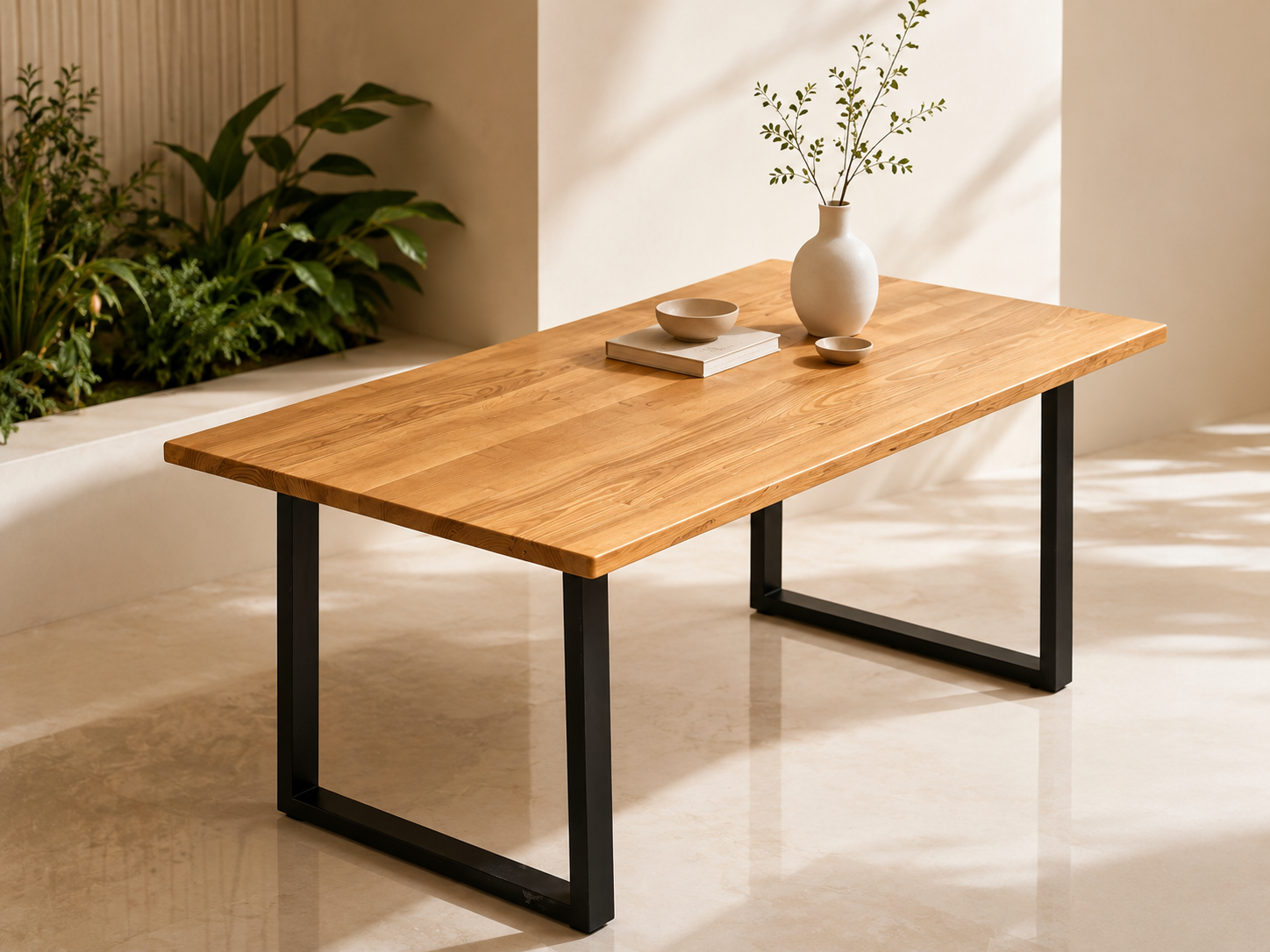 BÀN GỖ SỒI GHÉP N160 x R70 x D3 cm 