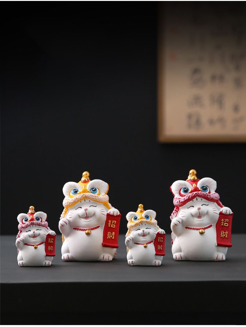  TƯỢNG MÈO ĐỘI ĐẦU LÂN 