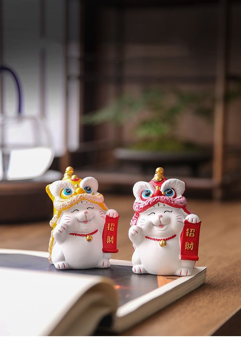  TƯỢNG MÈO ĐỘI ĐẦU LÂN 