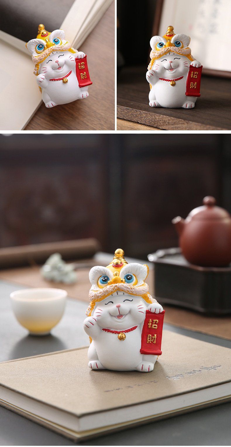  TƯỢNG MÈO ĐỘI ĐẦU LÂN 