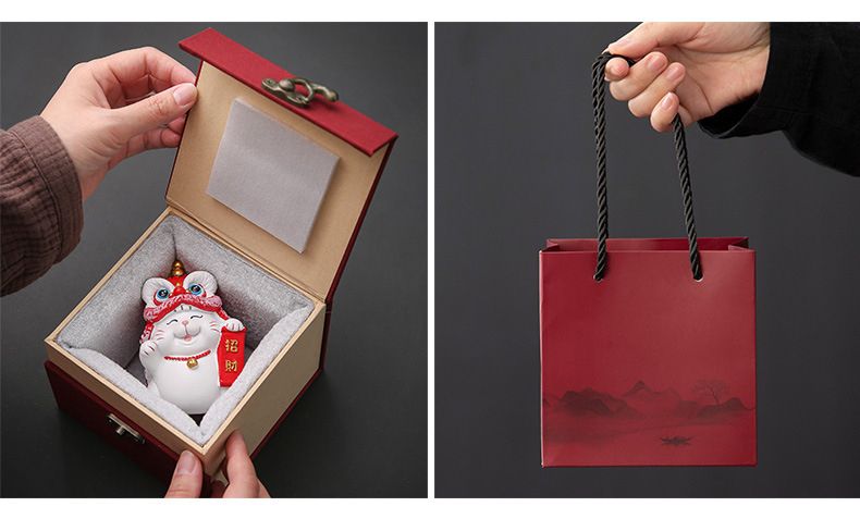  TƯỢNG MÈO ĐỘI ĐẦU LÂN 