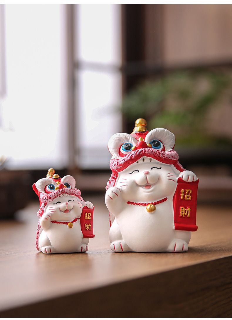  TƯỢNG MÈO ĐỘI ĐẦU LÂN 