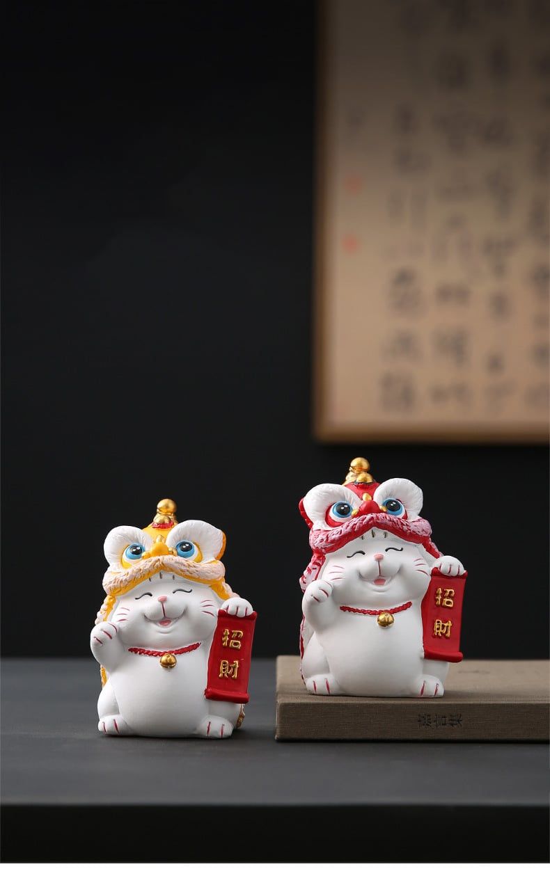  TƯỢNG MÈO ĐỘI ĐẦU LÂN 