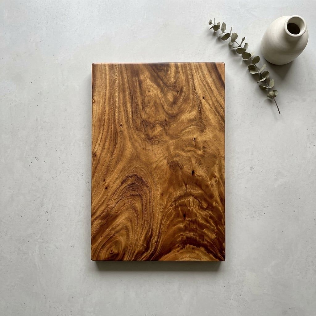  BÀN GỖ ME TÂY - N90 x R60 x D4,5 cm 