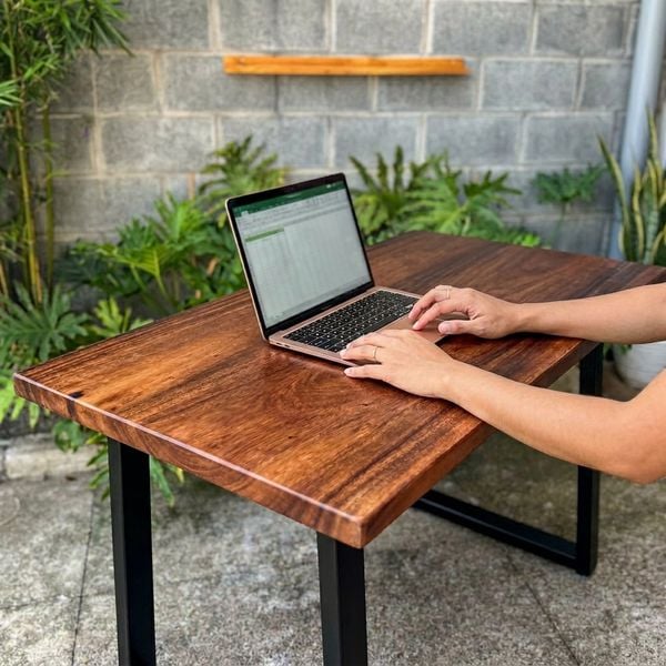  BÀN GỖ ME TÂY GHÉP - N140 x R80 x D3.5 cm 