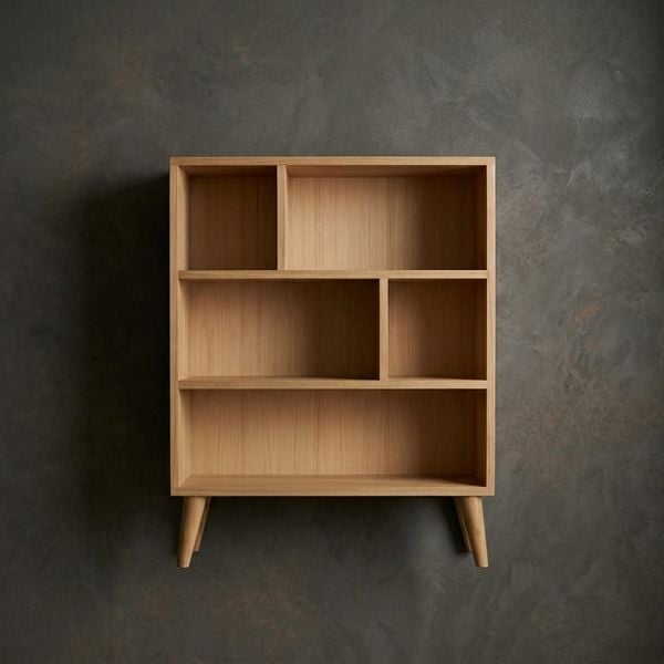  KỆ SÁCH GỖ THÔNG - N100 x C120 x S20 cm 