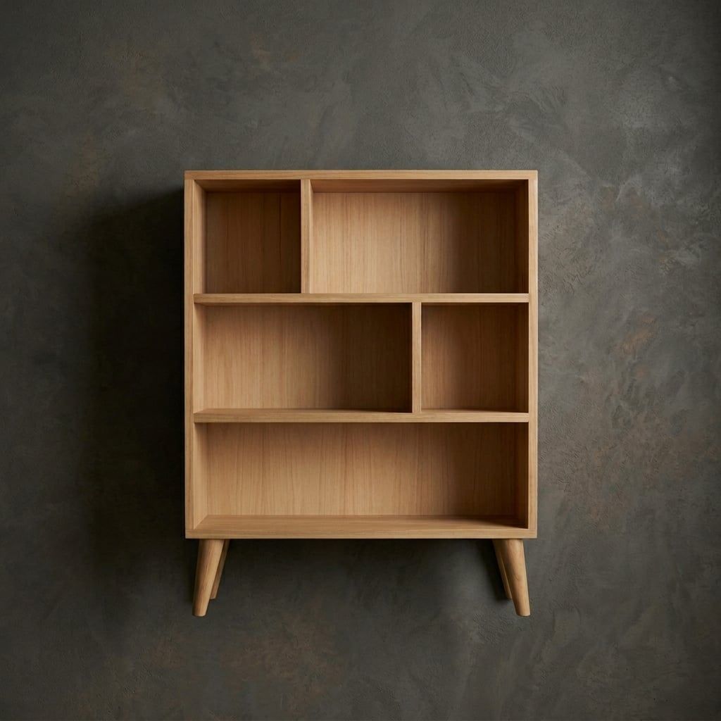  KỆ SÁCH GỖ THÔNG - N100 x C120 x S20 cm 