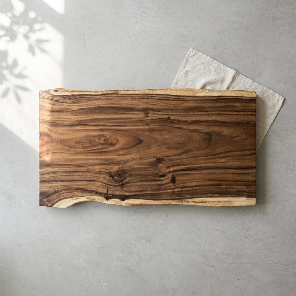 BÀN GỖ ME TÂY 141 x 58-65-71 x 4 cm 