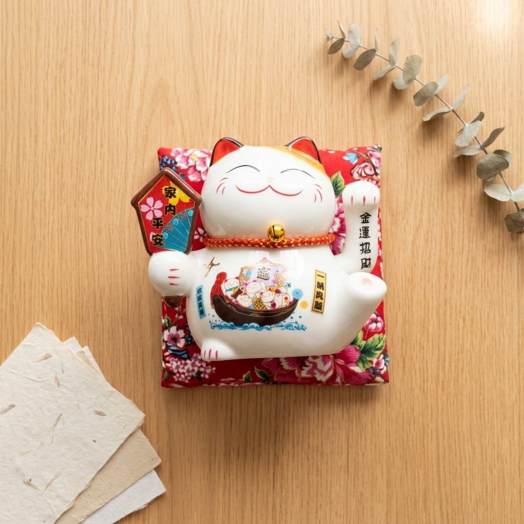  MÈO THẦN TÀI THẺ BÀI 16CM 
