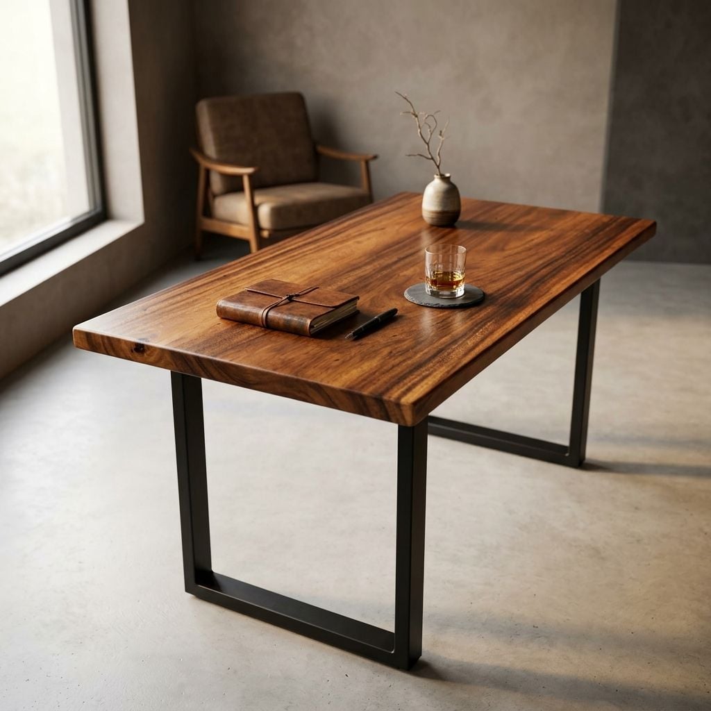  BÀN GỖ ME TÂY GHÉP 140 x 80 x 3.5 cm 