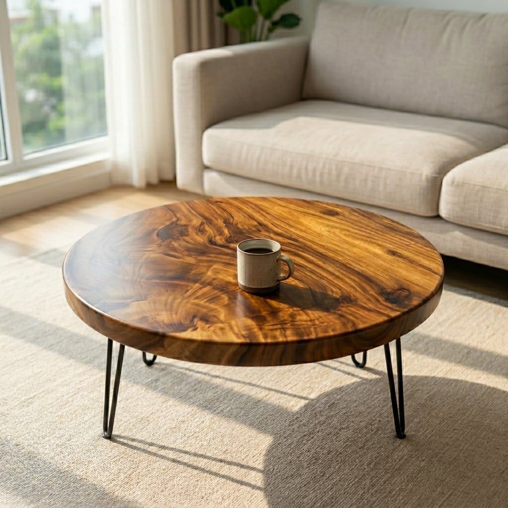  BÀN GỖ ME TÂY 70 x 4 cm 