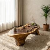  BÀN TRÀ GỖ ME TÂY - N155 x R52 x C32 cm 
