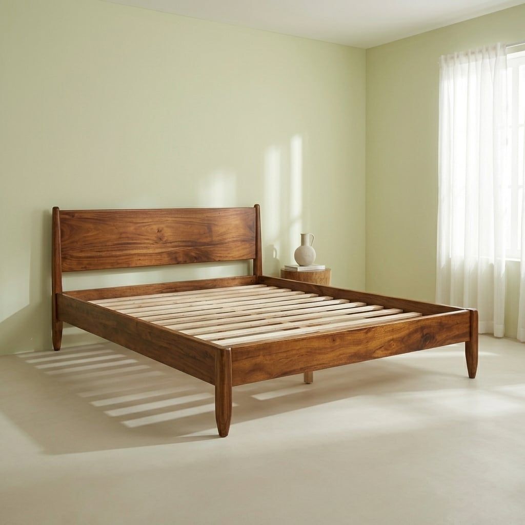  GIƯỜNG GỖ ME TÂY - D200xR200xC40 - 004 