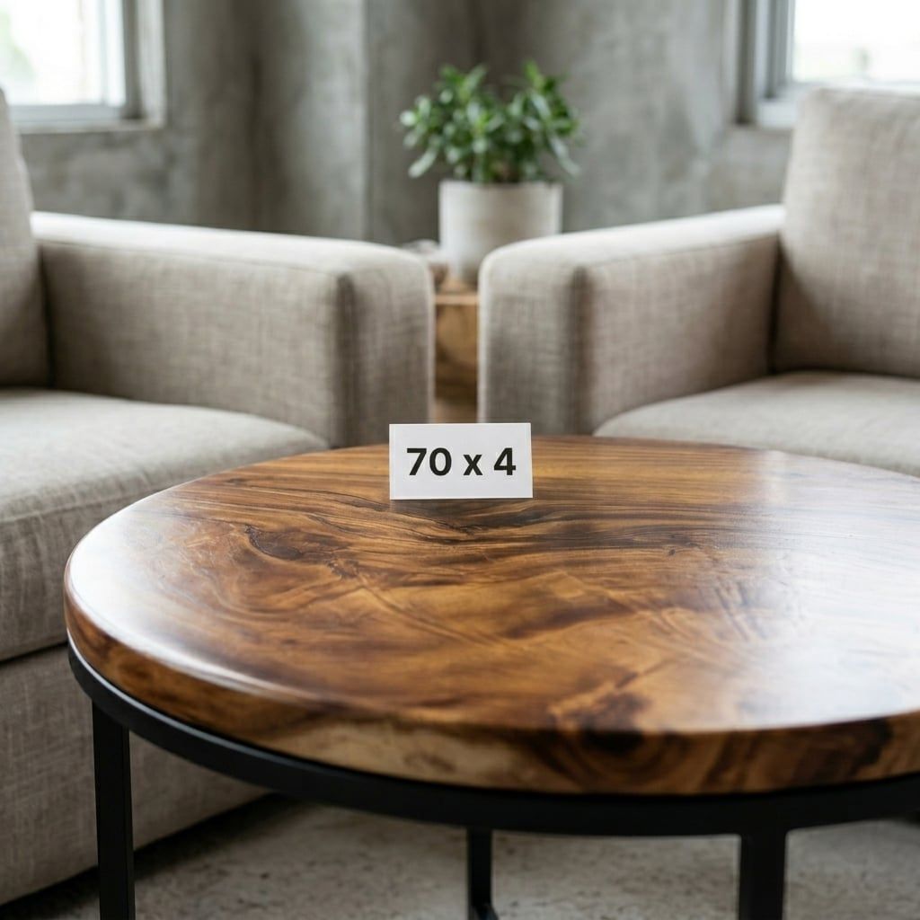  BÀN GỖ ME TÂY 70 x 4 cm 