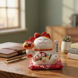  MÈO THẦN TÀI CẦM BÚA 16CM 