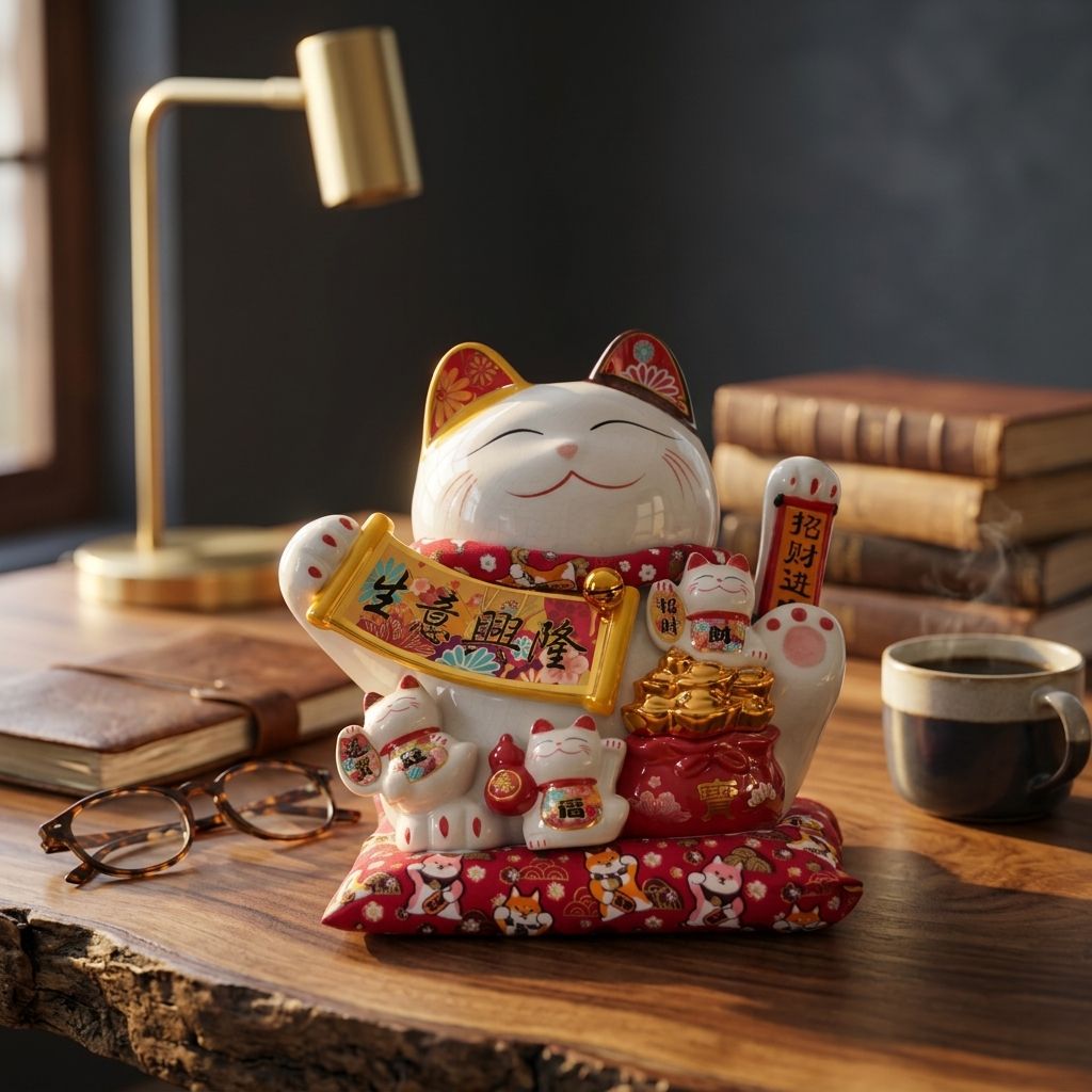 MÈO THẦN TÀI ĐẠI GIA 27CM 