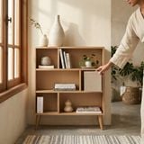  KỆ SÁCH GỖ THÔNG - N100 x C120 x S20 cm 