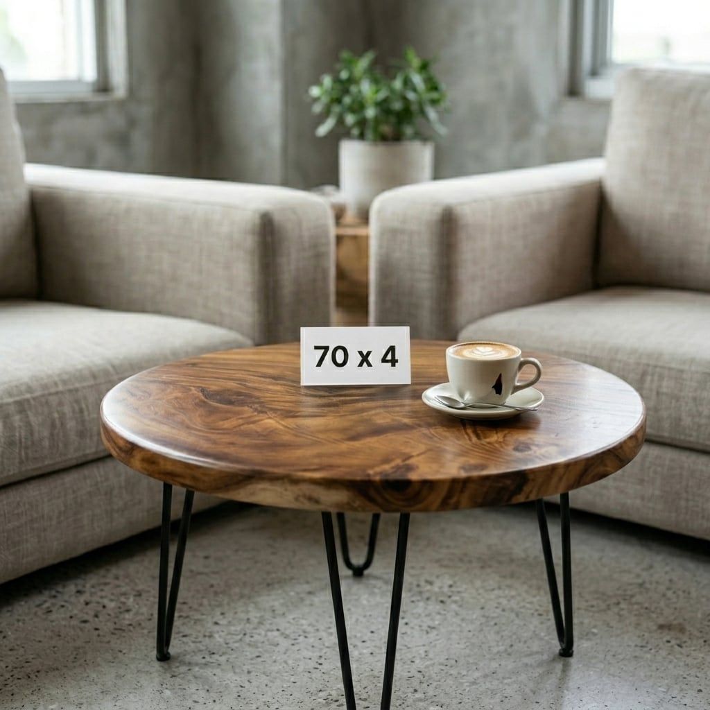  BÀN GỖ ME TÂY 70 x 4 cm 